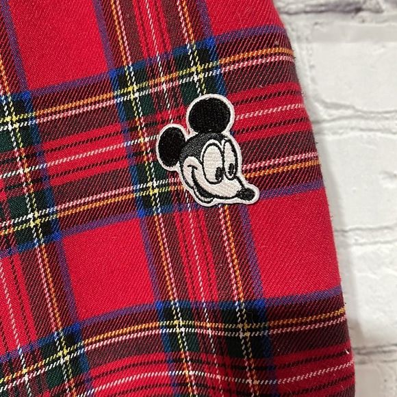 Plaid Mickey Mouse Vintage Vibe Trouser XS - Picture 5 of 16